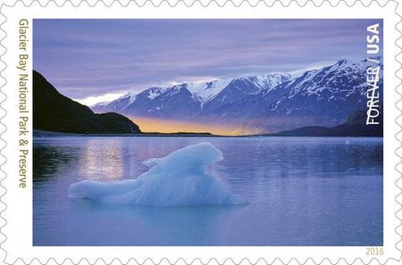 100 Alaska Forever Postage Stamps Glacier Bay National Park Iceberg Stamps for Mailing